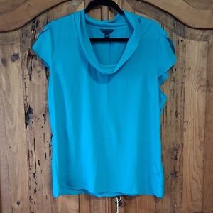 Banana Republic Blue Cowl Neck Blouse